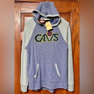 Brand New Ladies CAVS Blue & Gray Thin Hoodie Size L